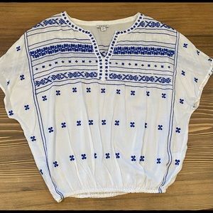 Sheer Embroidered Top